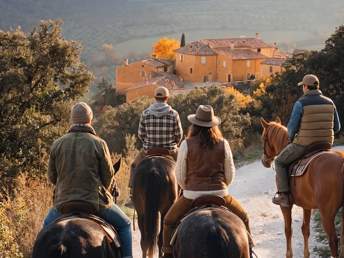 Balade à cheval dans la Drôme, autour de Chantemerle-lès-Grignan